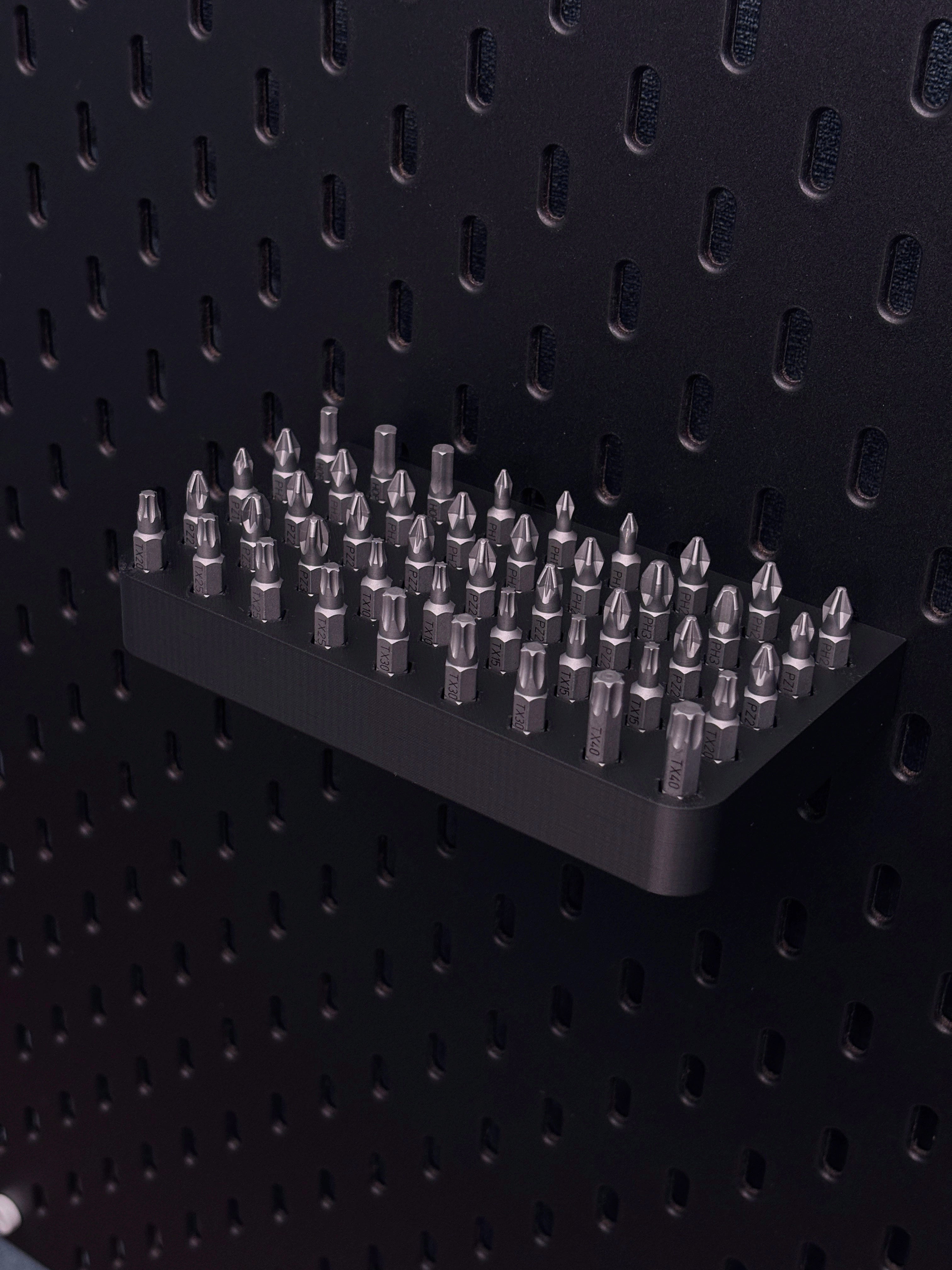Pegboard Bits Holder